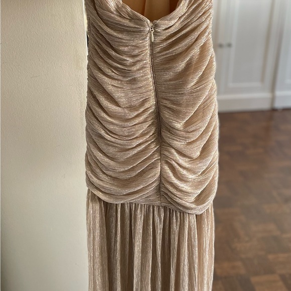 BCBG Metallic Gold Gown XS - Picture 9 of 13